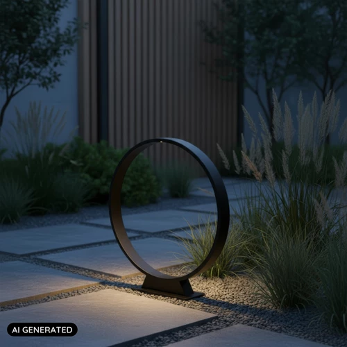 Lucide JEREL - Bollard light - Ø 40 cm - LED - 1x5W 3000K - IP54 - Black - AI 2